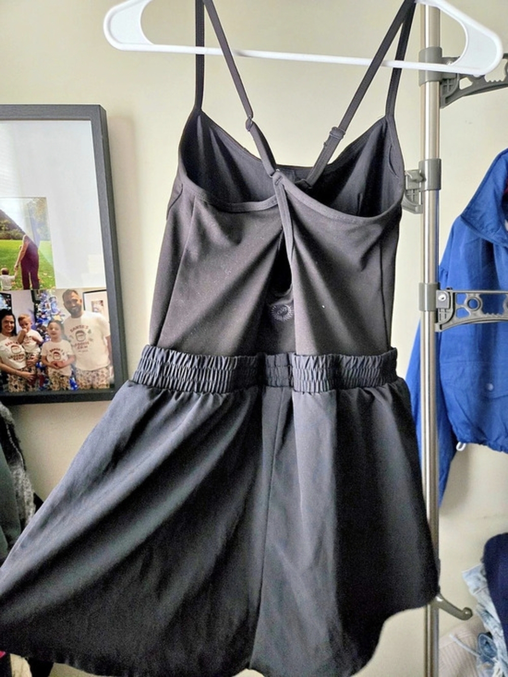 Pink Runsie Romper In Black
